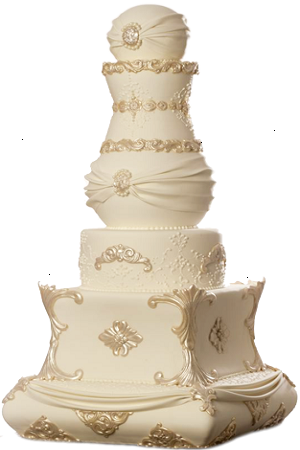 Торт от Specialty Desserts and Fleur de Lisa Wedding Cakes