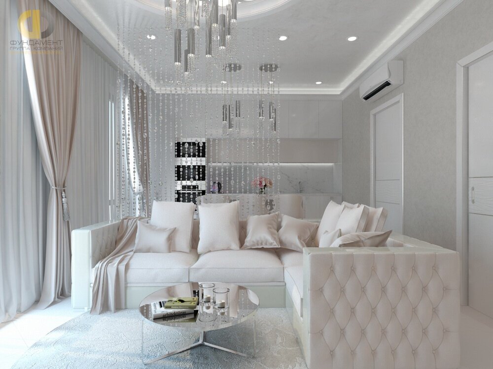 Дизайн гостиной ГК "Фундамент"