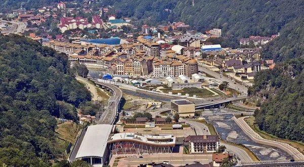 Вид сверху на Эстонский Садок в 2019 году