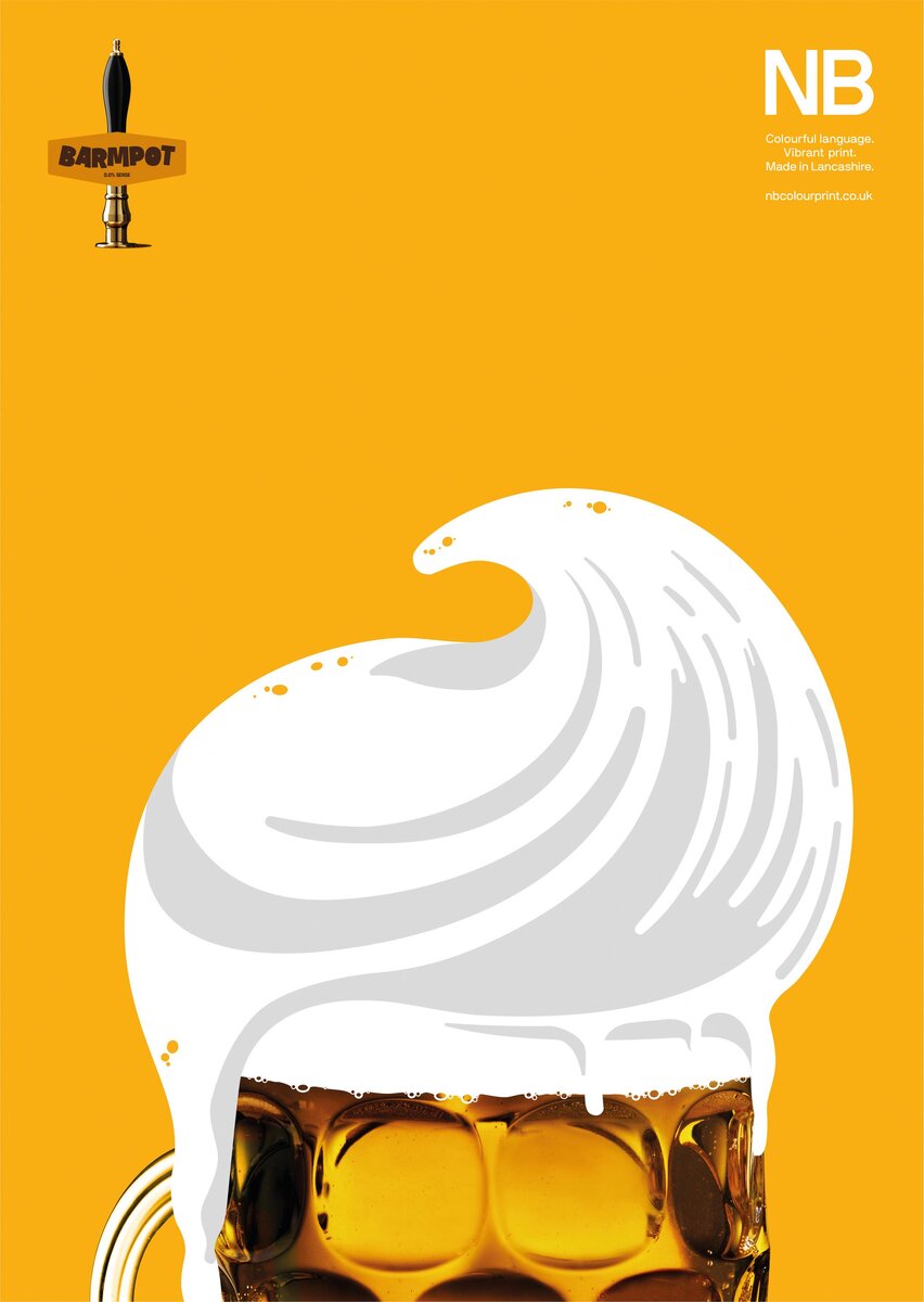 Print advertisement created by Absolute, United Kingdom for NB Colour Print, within the category: Professional Services.