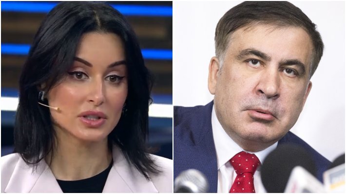 Тина Канделаки и Михо Саакашвили.