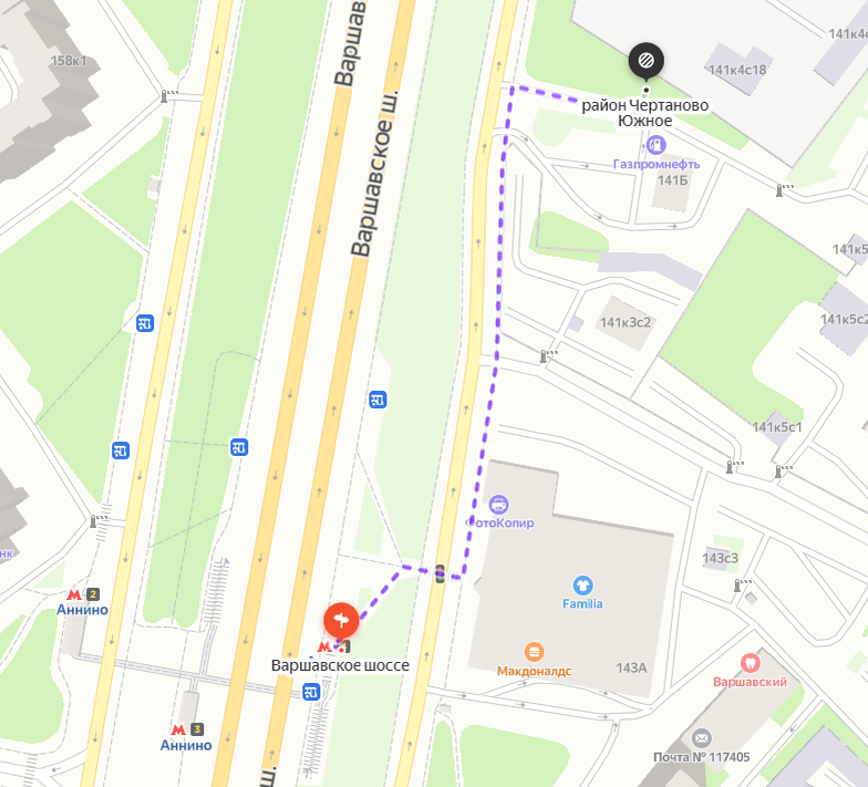 варшавские ворота аннино