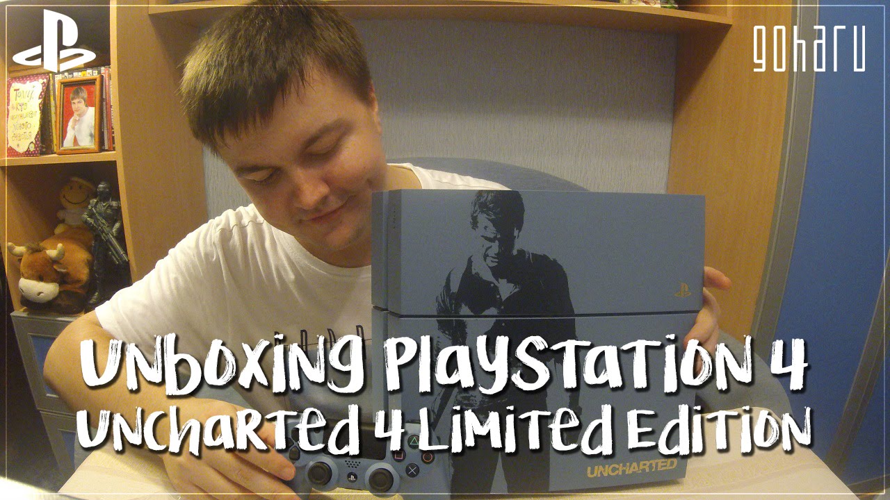 Unboxing] PlayStation 4 - Uncharted 4 Limited Edition, GoHa.Ru