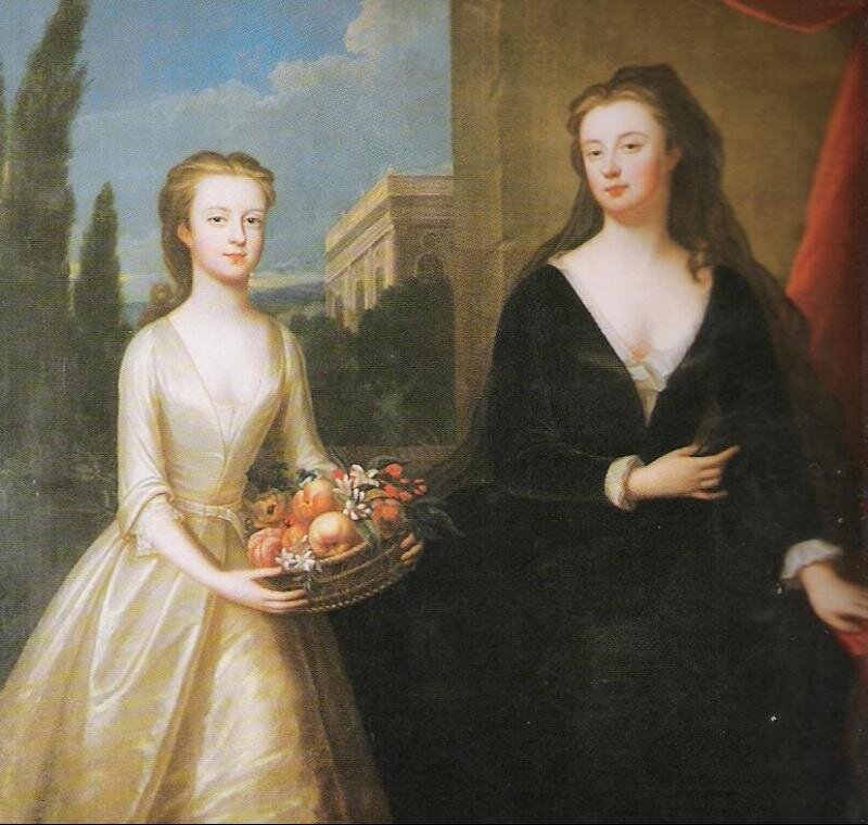 Вдовствующая герцогиня Мальборо и леди Диана Спенсер, 1722г, худ. Мария Верельст