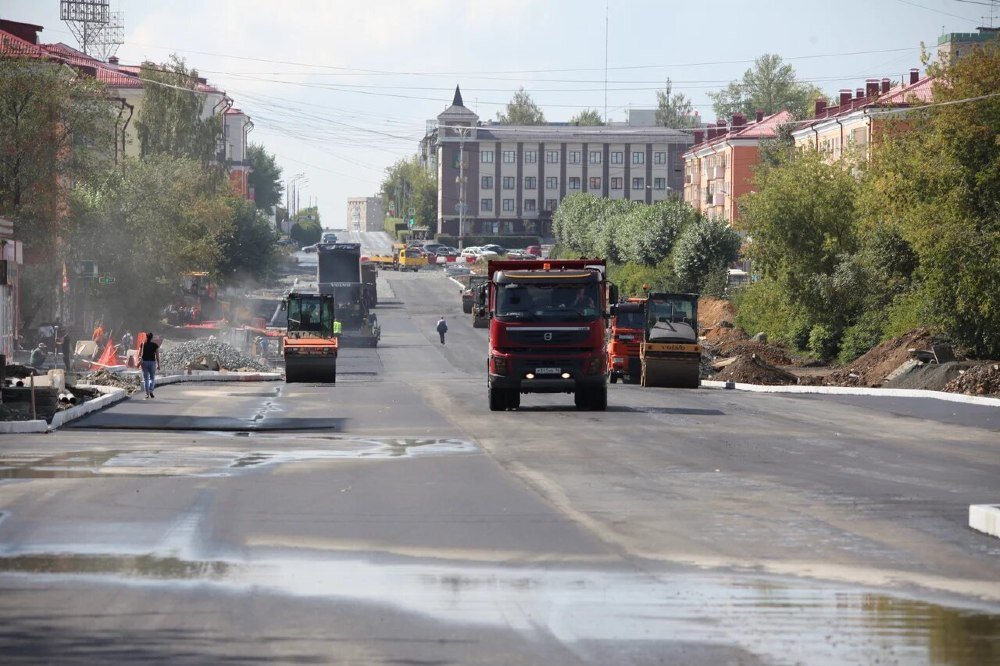 Дорожные работы на проспекте Ильича