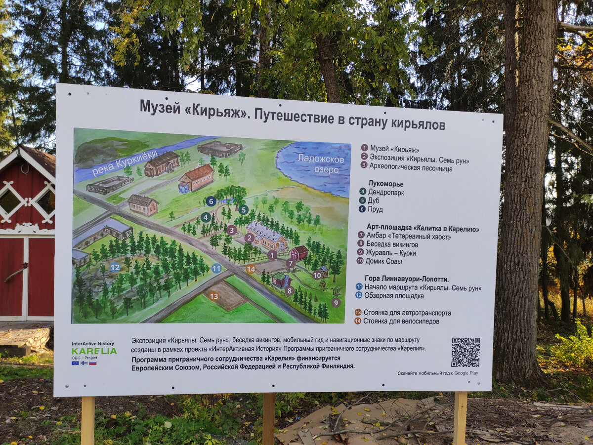 Схема территории музея.