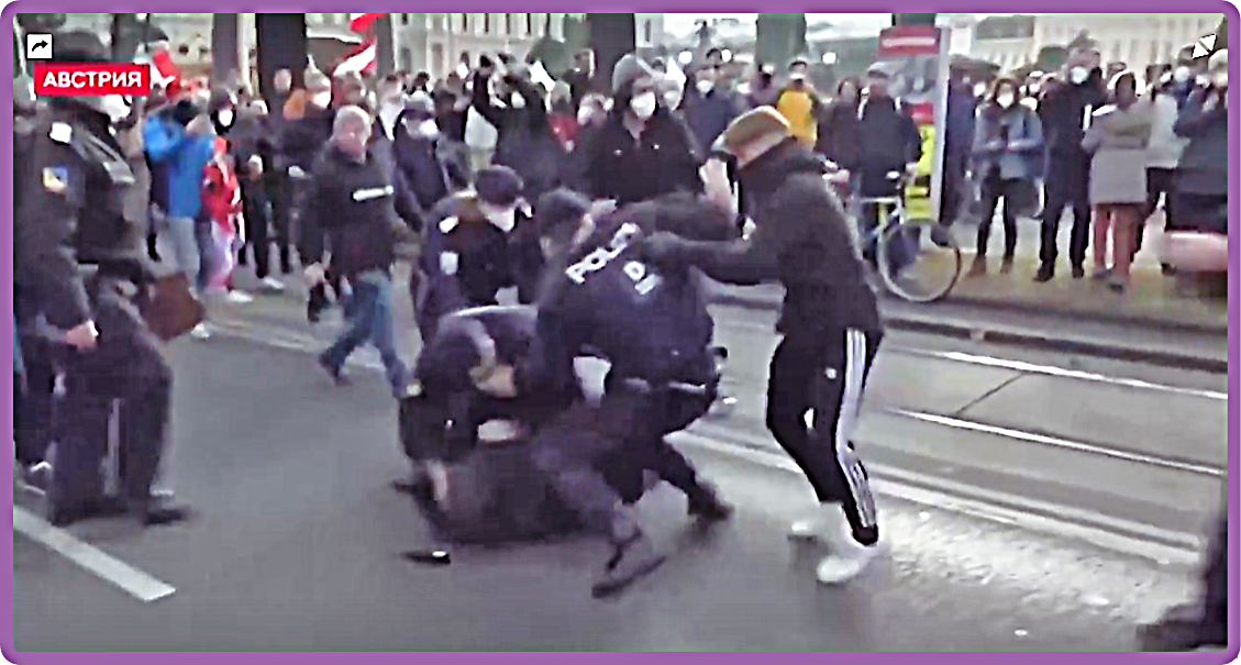 Кадры из новостей Пятого канала.