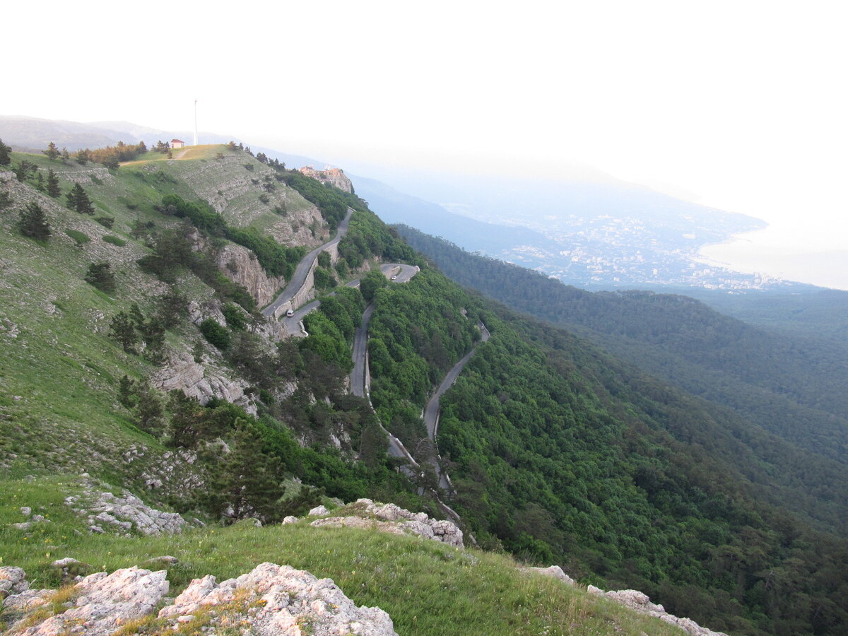 Серпантин на ай Петри в Крыму