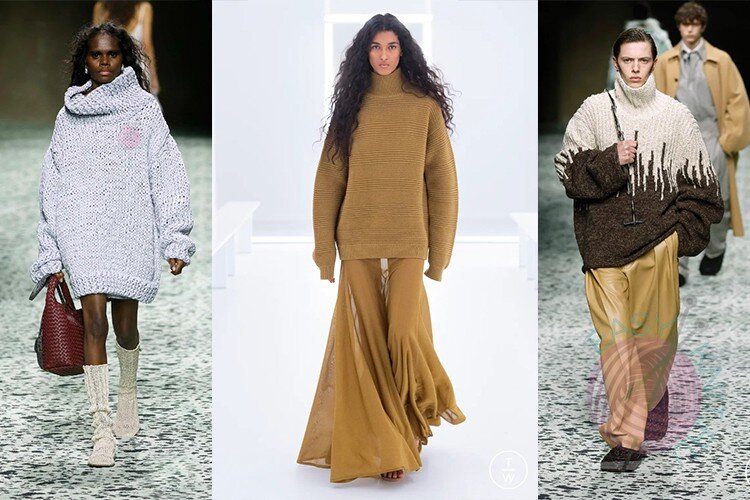 Мода на женские вязаные кофты в зиму 2024 года