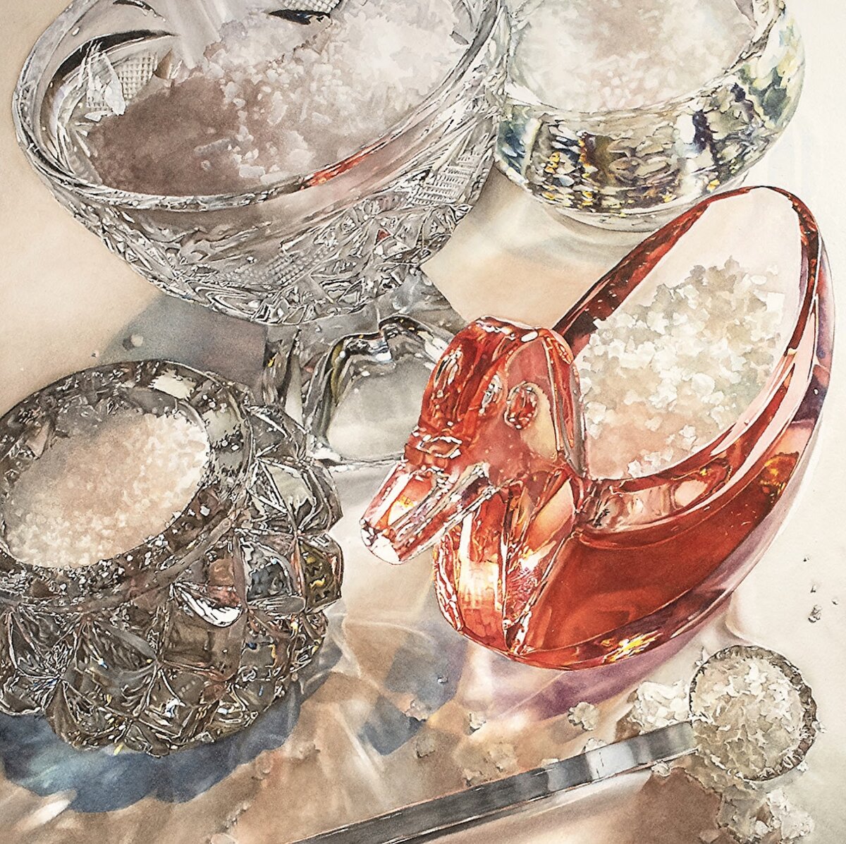 Алиса Ши (Alisa Shea), “Стоит моей соли”, бумага, акварель, 51 х 51 см, 2019 г