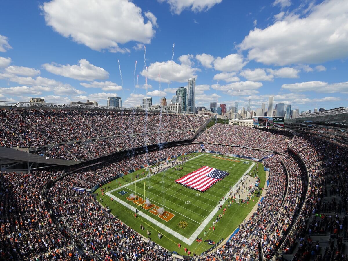    Стадион Soldier Field в Чикаго© AFP 2023 / Kena Krutsinger / GETTY IMAGES NORTH AMERICA