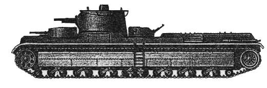 Вероятный внешний облик танка ТГ-5/Т-42