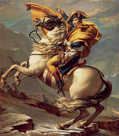 Ж. Л. Давид. Бонапарт на перевале Сен-Бернар