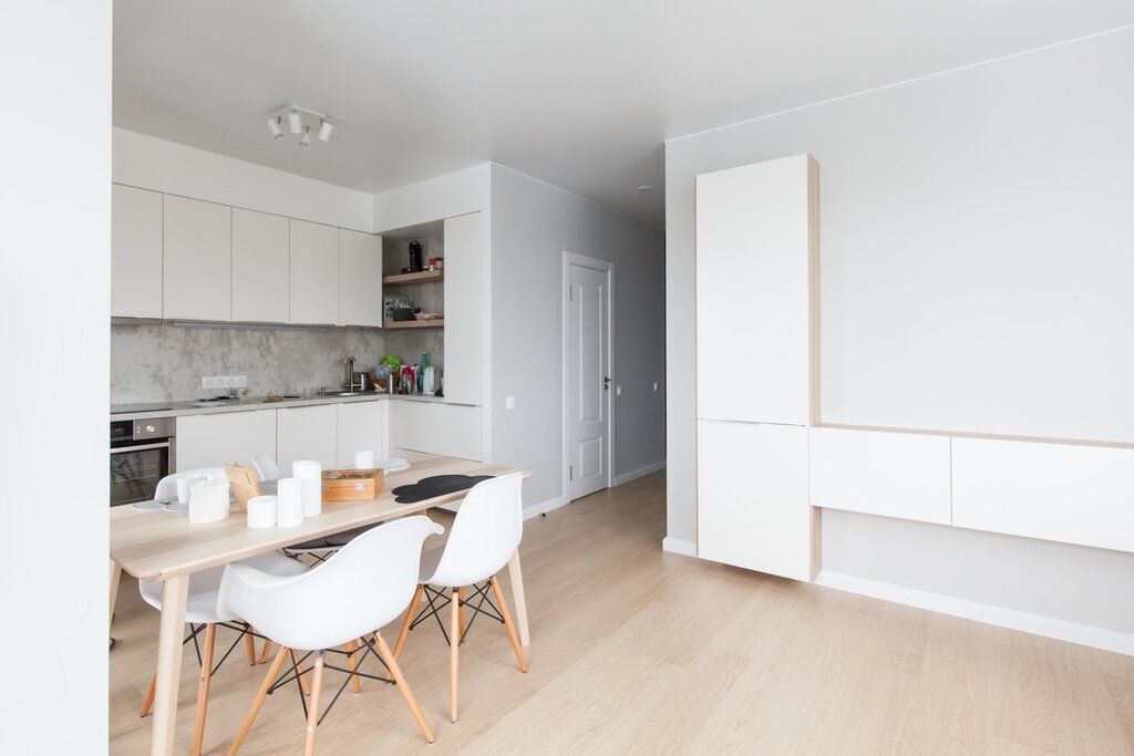 Кухня-гостиная в проекте «Европейская квартира за рубли»