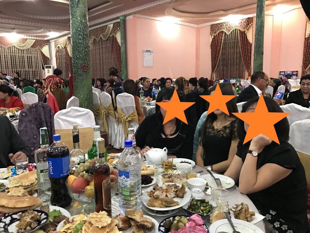 Узбекская свадьба стол