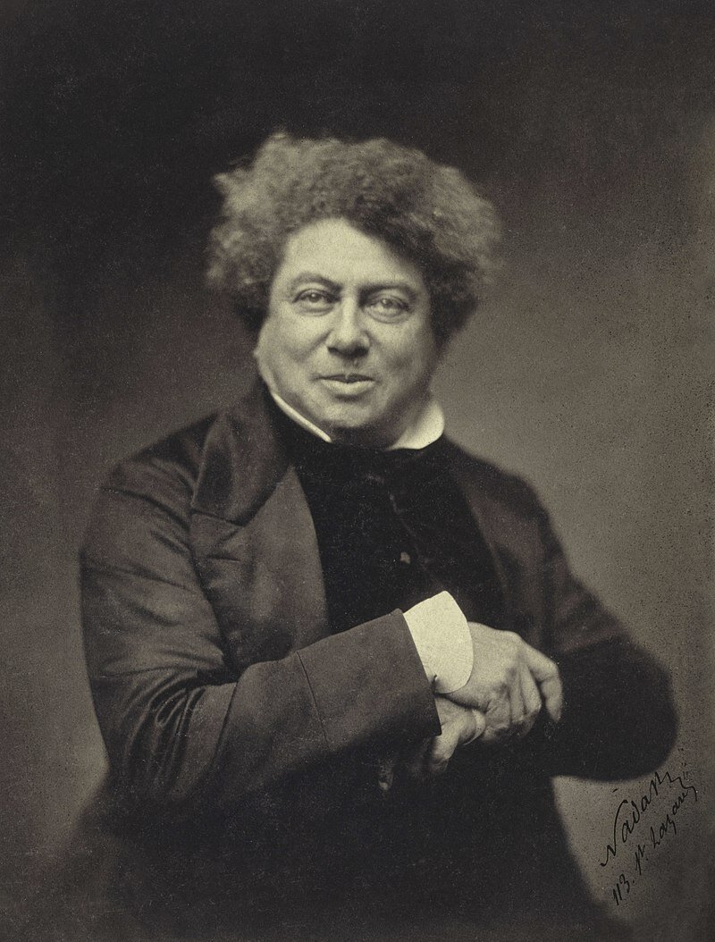 Александр Дюма 1855 год, фото Нодар