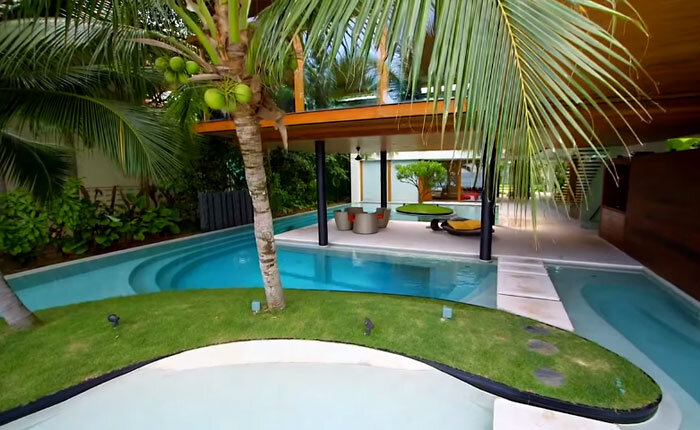 Гостей в этом доме удивляет то, что скрыто под бассейном.