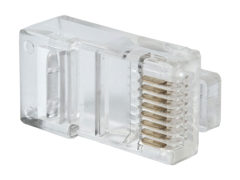 Стандартная вилка типа RJ45. 