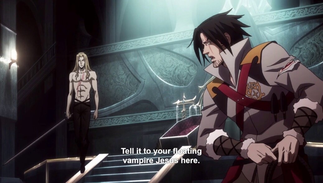 кадры из анимационного сериала Netflix-Castlevania