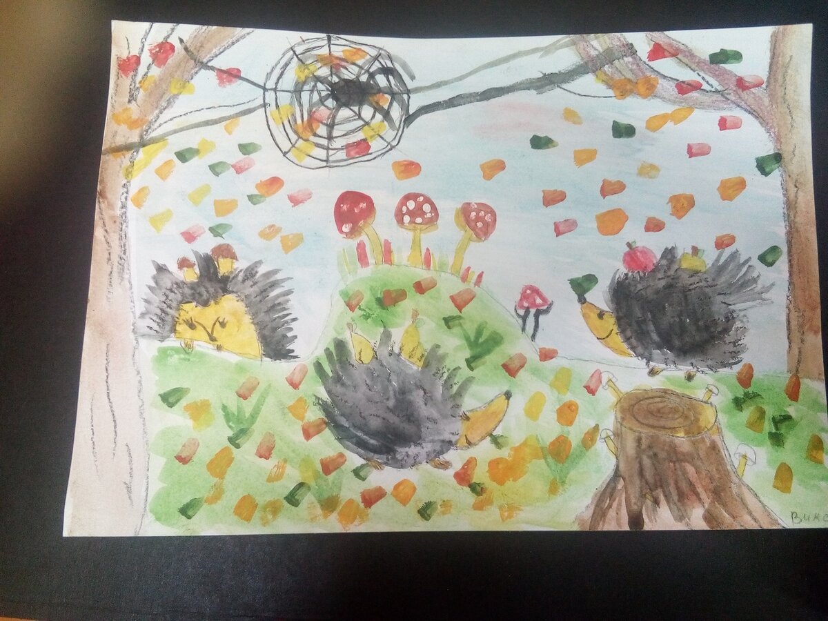 Ёжиков рисовали)