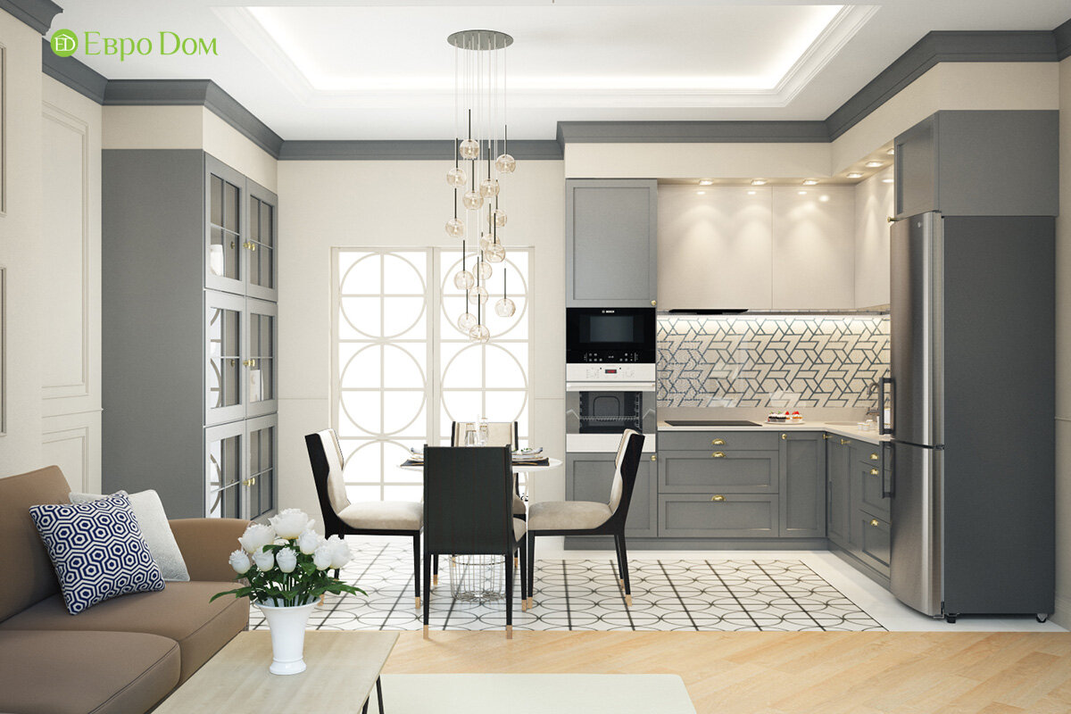 дизайн кухни 3 комнатной квартиры