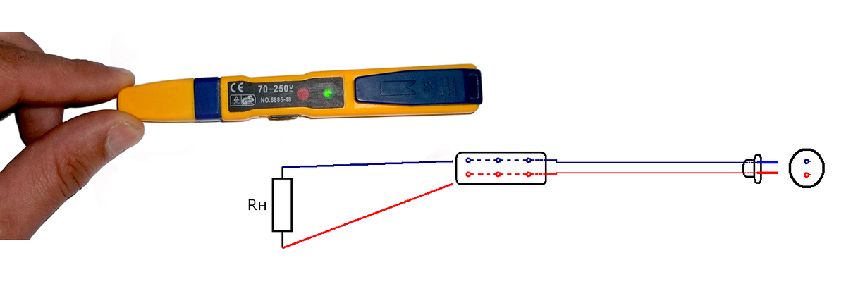 Как найти провод. Индикаторная отвертка с прозвонкой схема. Индикатор напряжения отвертка принцип работы схема. Индикатор прозвонки проводки. Индикаторная отвёртка с прозвонкой проводки.