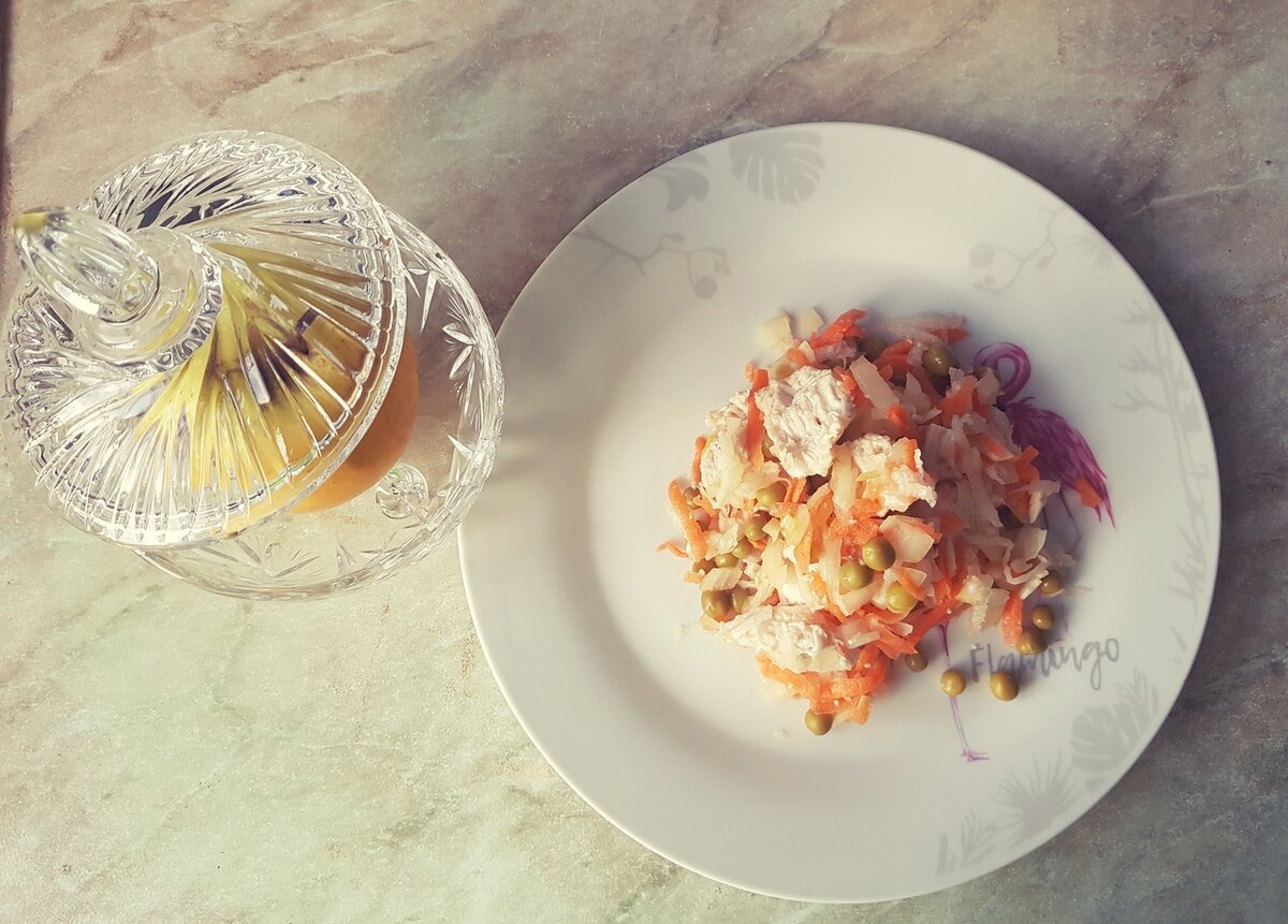 Салат. Способ подачи.