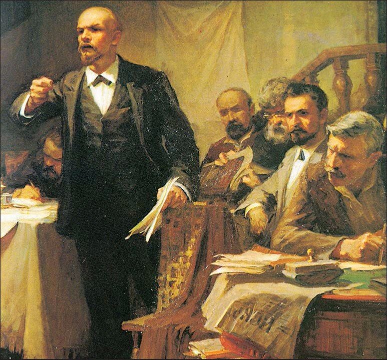 Ленин на II-м съезде РСДРП в 1903 году в Лондоне. 