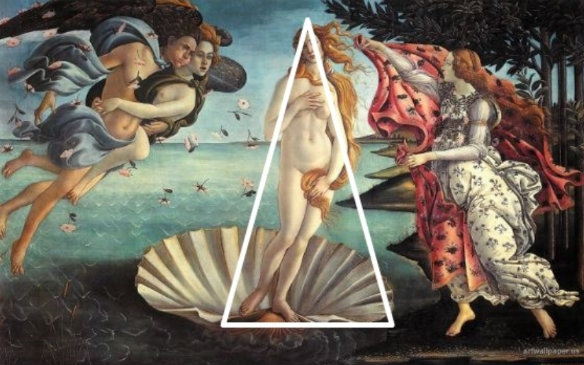 И ещё пример. Так, мы зрительно обращаем внимание на самые важные моменты в картинах