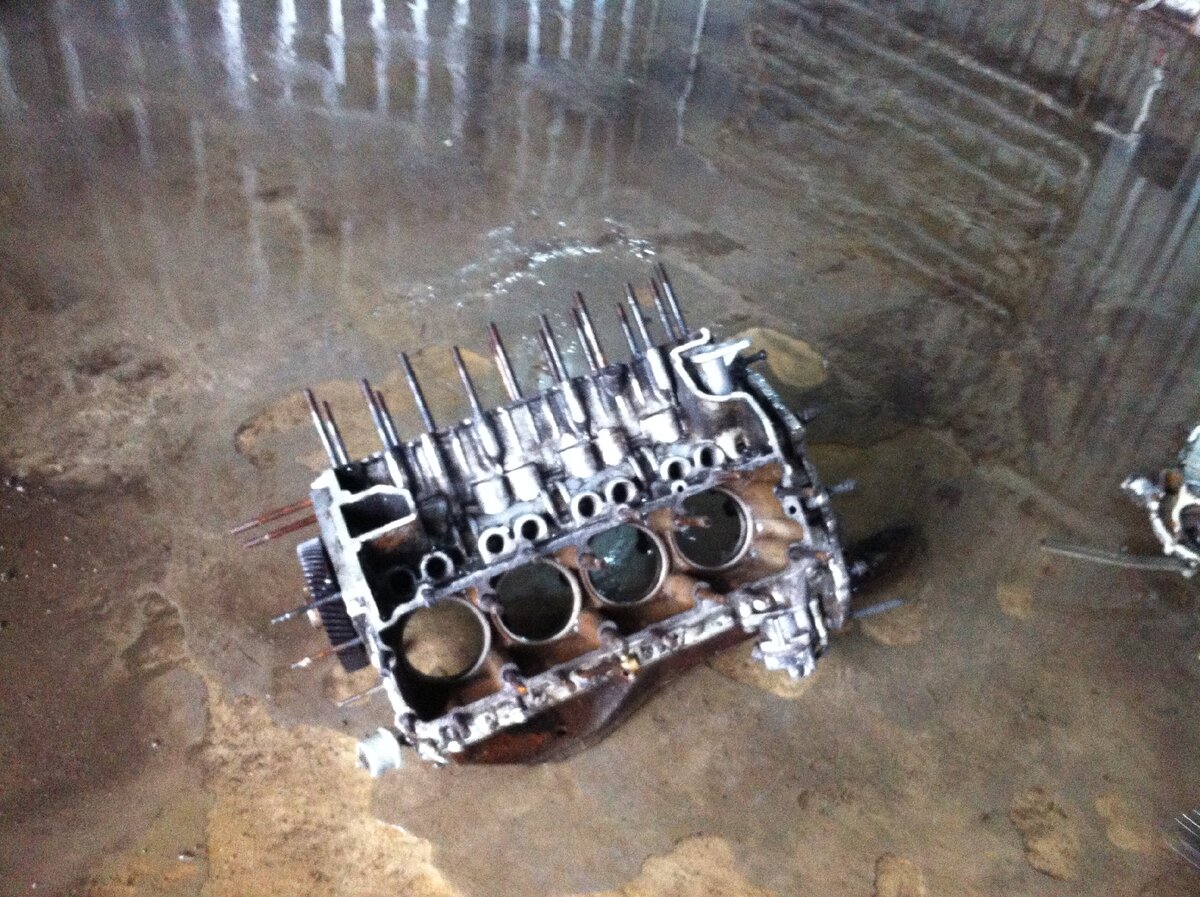 Попытка отмыть мотор.