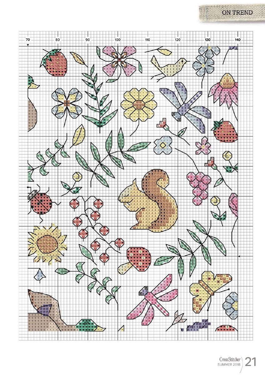 Белочка-красавица из летней схемы 