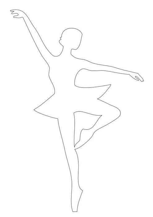 Cнежинки-балеринки из бумаги: шаблоны для вырезания, распечатать