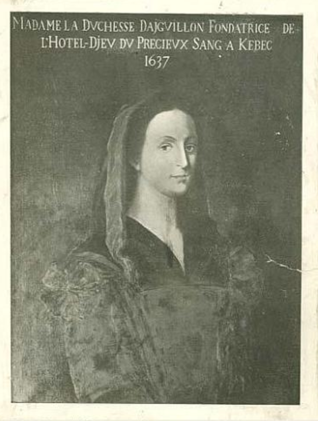 Мари-Мадлен, герцогиня д'Эгийон. Источник: Archives de la Ville de Montréal