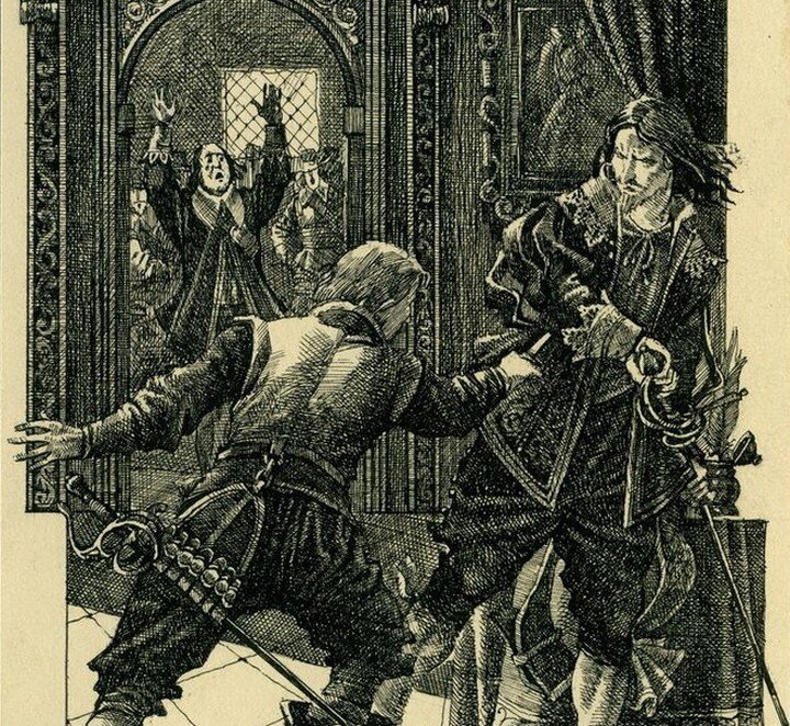 Убийство Бекингема. Иллюстрация к роману «Три мушкетера».