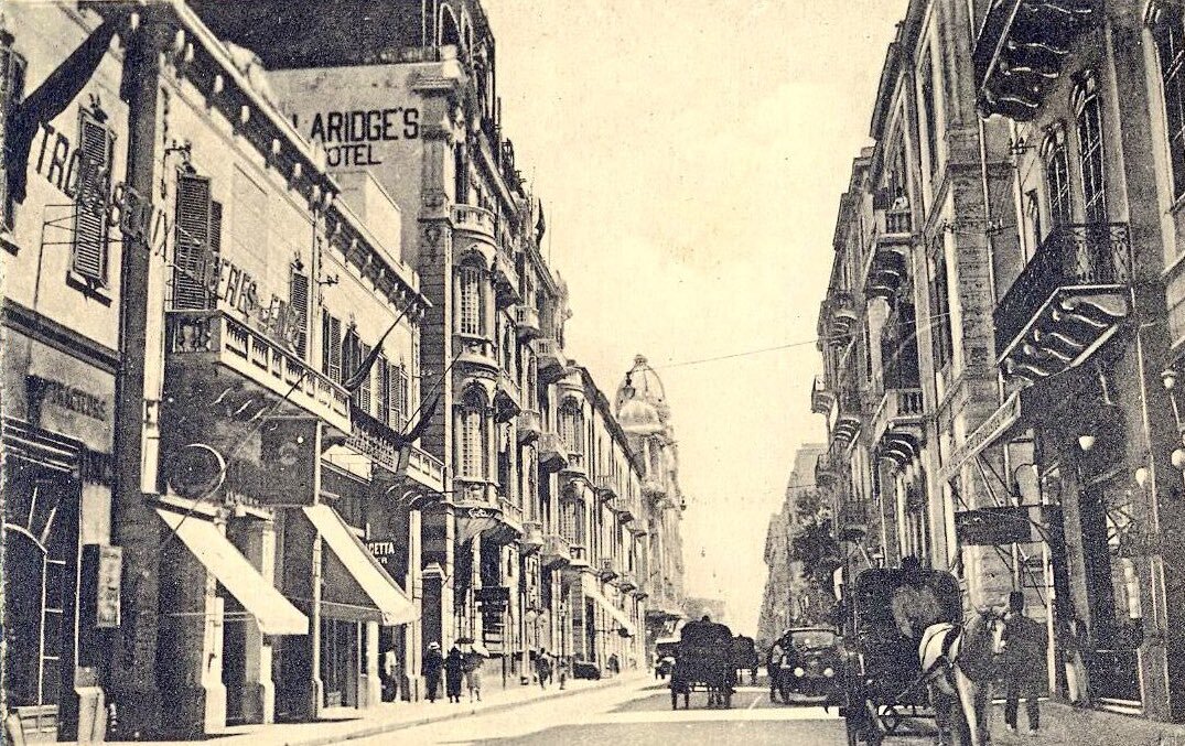 «Улица Фуад, Александрия, ок. 1920-е» | Фото предоставлено C.P. Cavafy через Twitter.