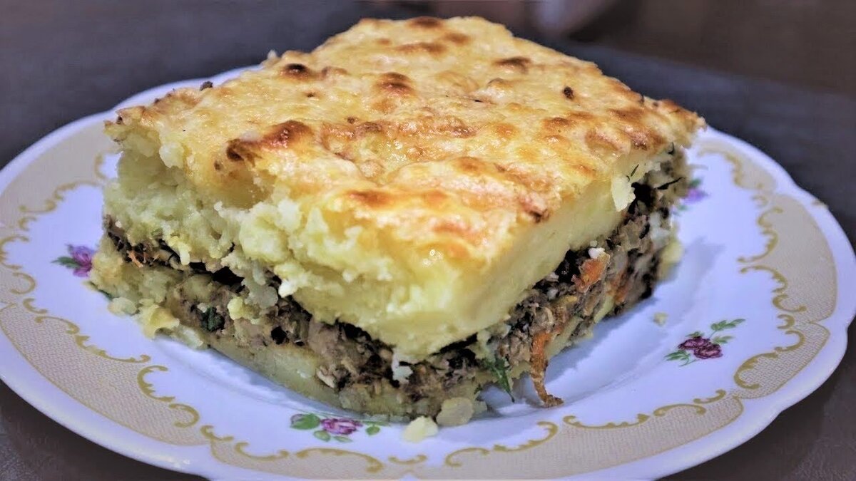 Рыбный пирог запеканка