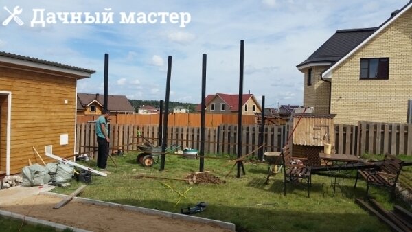 Монтаж стоек