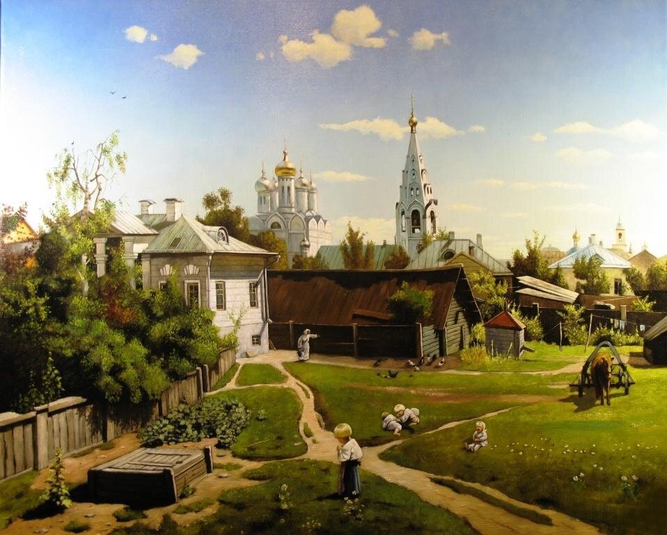 В. Поленов "Московский дворик" 1887 год