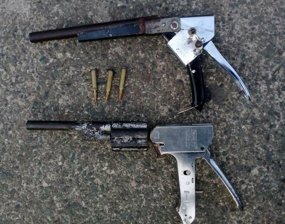 пистолет из степлера 22lr