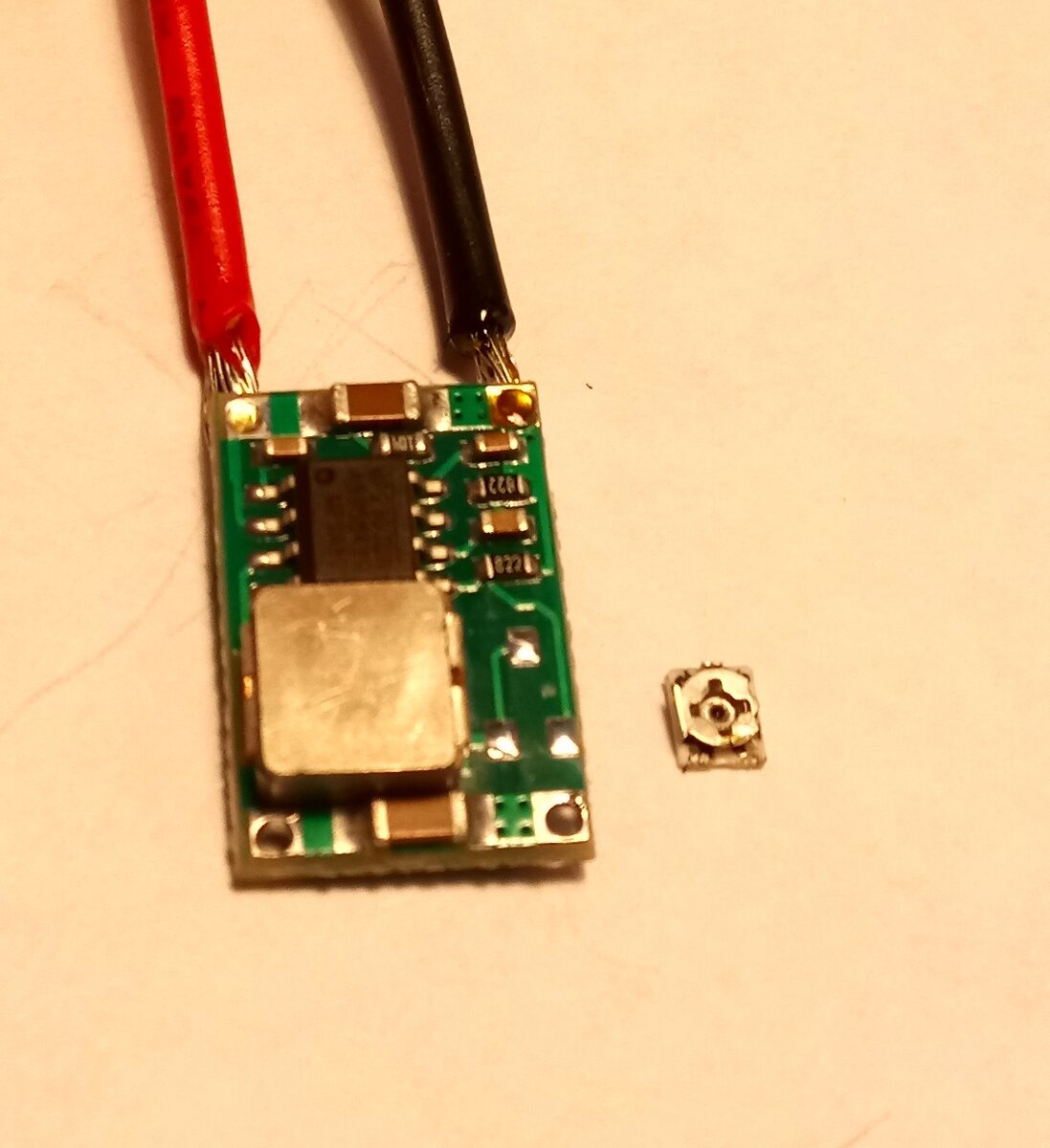 Модуль с выпаянным резистором