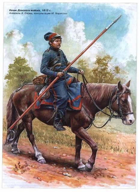 Донской казак на 1812 год. Источник иллюстрации: http://forumkazakov.ru