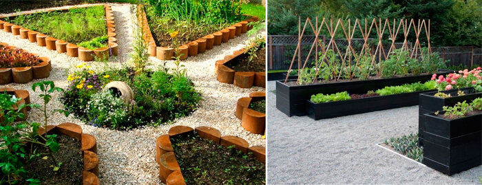 Грядки в ландшафтном дизайне сада: проектируем свой огород