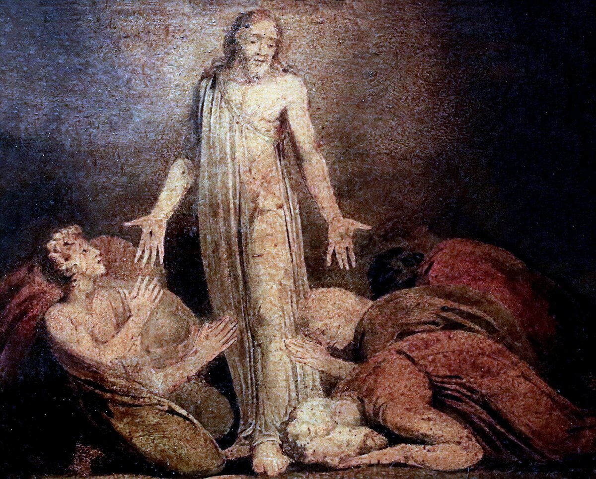 Уильям Блейк. Явление Христа апостолам после Воскрешения. Около 1795. 
https://www.flickr.com/photos/mazanto/47313862092