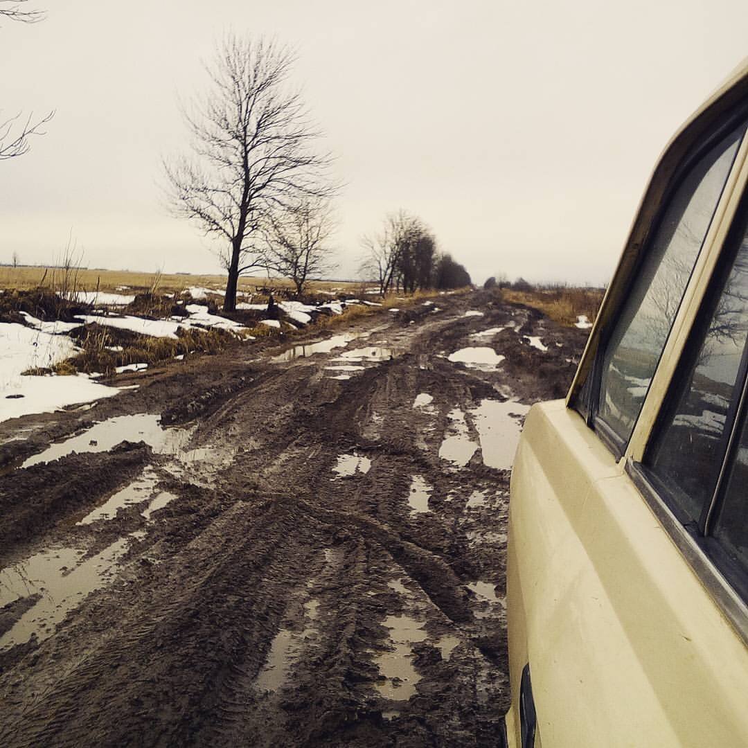 Как засадить машину в грязи Ржевского полигона и вылезти оттуда живым