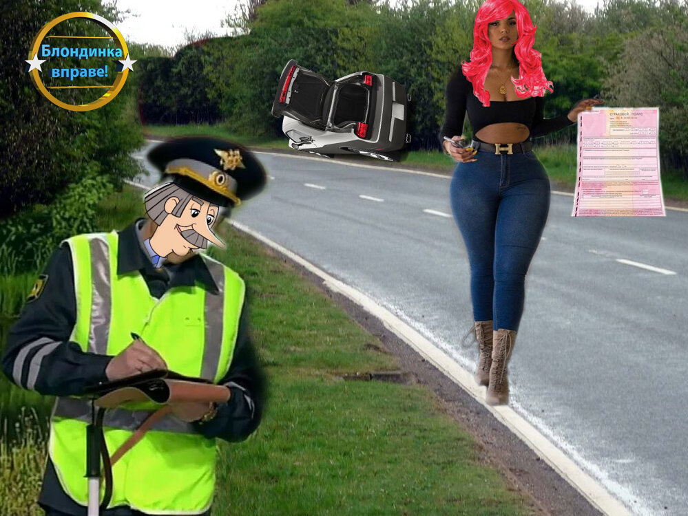 Коллаж "Блондинка вправе!"