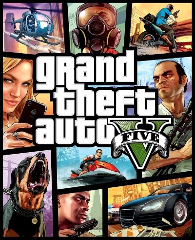 Официальная обложка игра GTA V.  Все права принадлежат Rockstar.