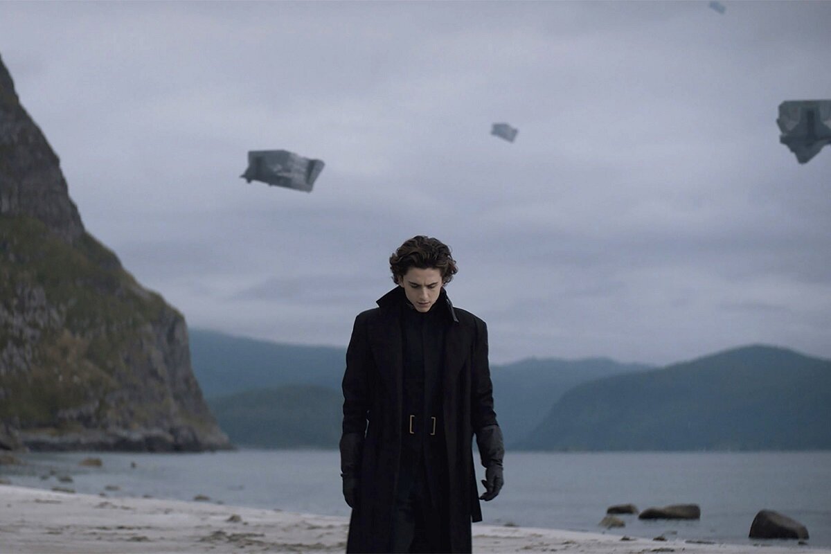 Одна из самых красивых сцен в фильме. Пол гуляет по родной планете дома Атридисов - Каладан, и раздумывает о собственном предназначении.