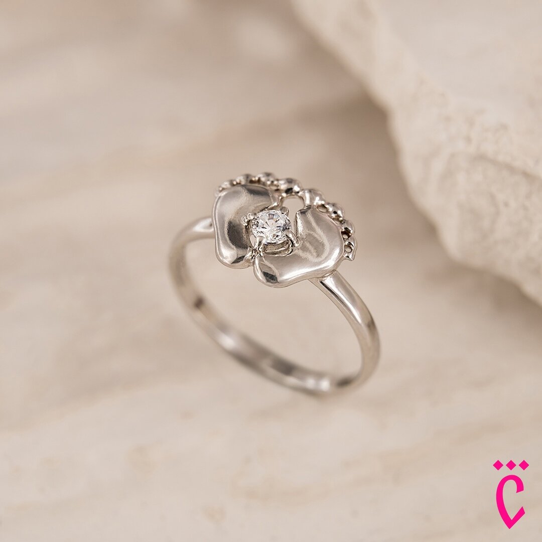 Кольцо из серебра с фианитом, арт. 94012124