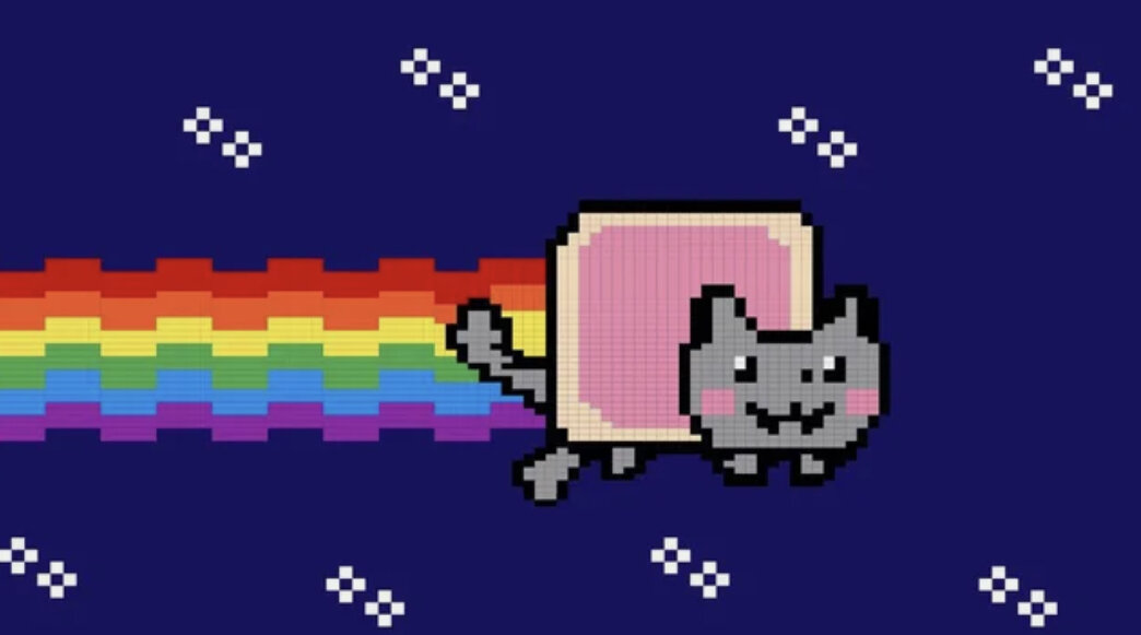 NFT-картина «Nyan Cat» ценой в 43 000 000 рублей.