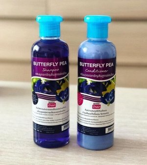 Шампунь + Кондиционер с Экстрактом Синего Чая Banna Butterfly Pea Hair Shampoo & Conditioner 360 ml